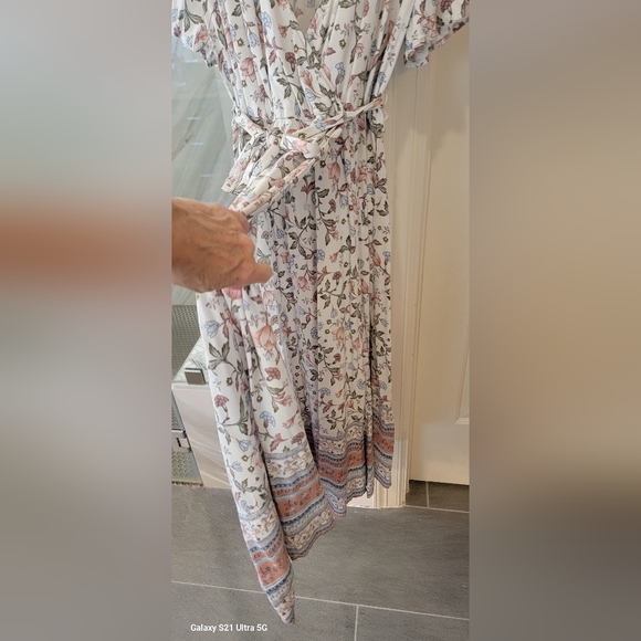 Knox RoseFloral Print V-Neck Dress Large - Picture 4 of 4